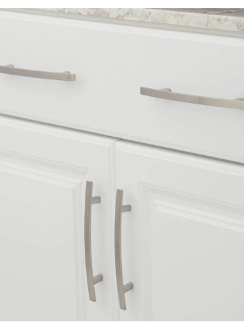 Richelieu Center Arch Metal Cabinet Pull Handles in Brushed Nickel